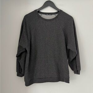 Zara Charcoal Lightweight Crewneck Sweatshirt
